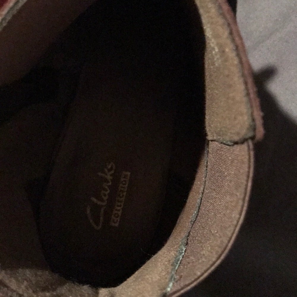 EUC Clark’s brown suede wedges - Picture 6 of 8